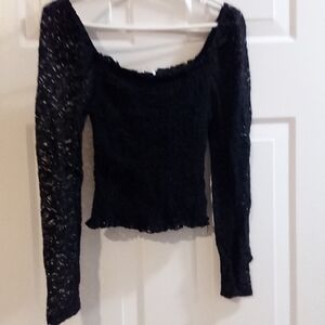 Orange Creek Black Lace Blouse